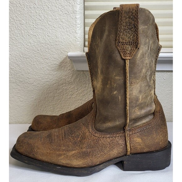 Ariat Boots Men’s Size 9D Rambler Earth Brown Bomber 10002317 Western Cowboy